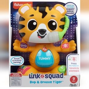 NWT: Fisher-Price Linkimals Bop & Groove Tiger - Orange